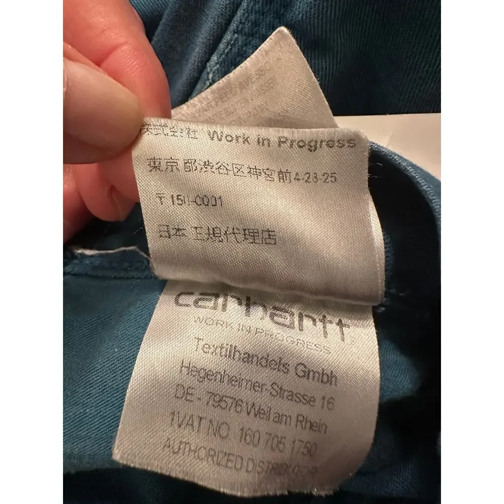 VINTAGE CARHARTT WIP SINGLE KNEE B11 CANVAS WORK DUNGAREES CARPENTER PANTS 28